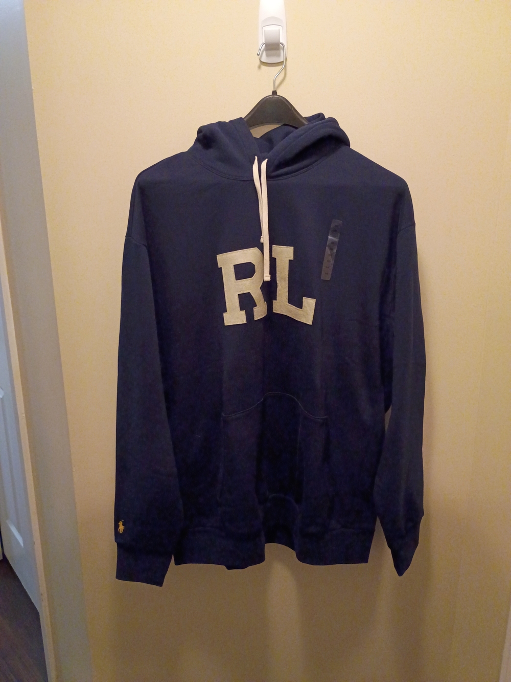 Polo by Ralph Lauren Navy RL Logo Pullover Hoodie